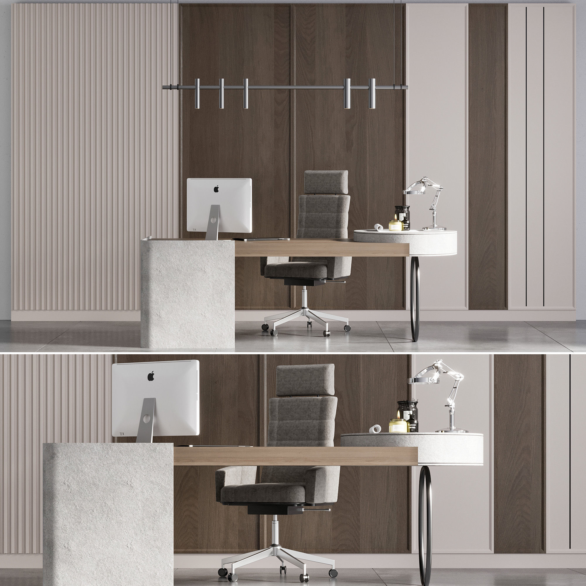 OFFICE FURNITURE NO17 A 3D model_9