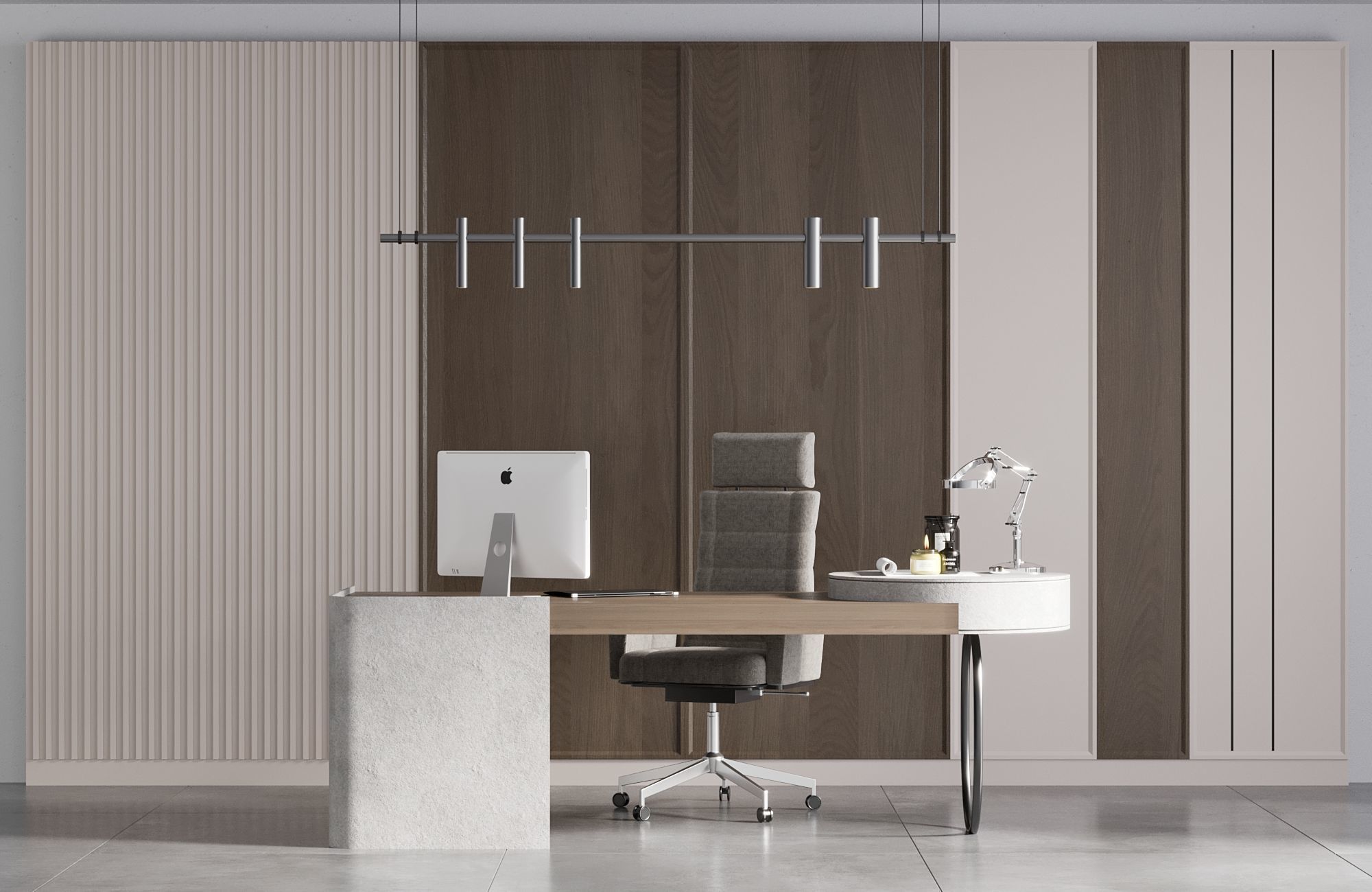 OFFICE FURNITURE NO17 A 3D model_3