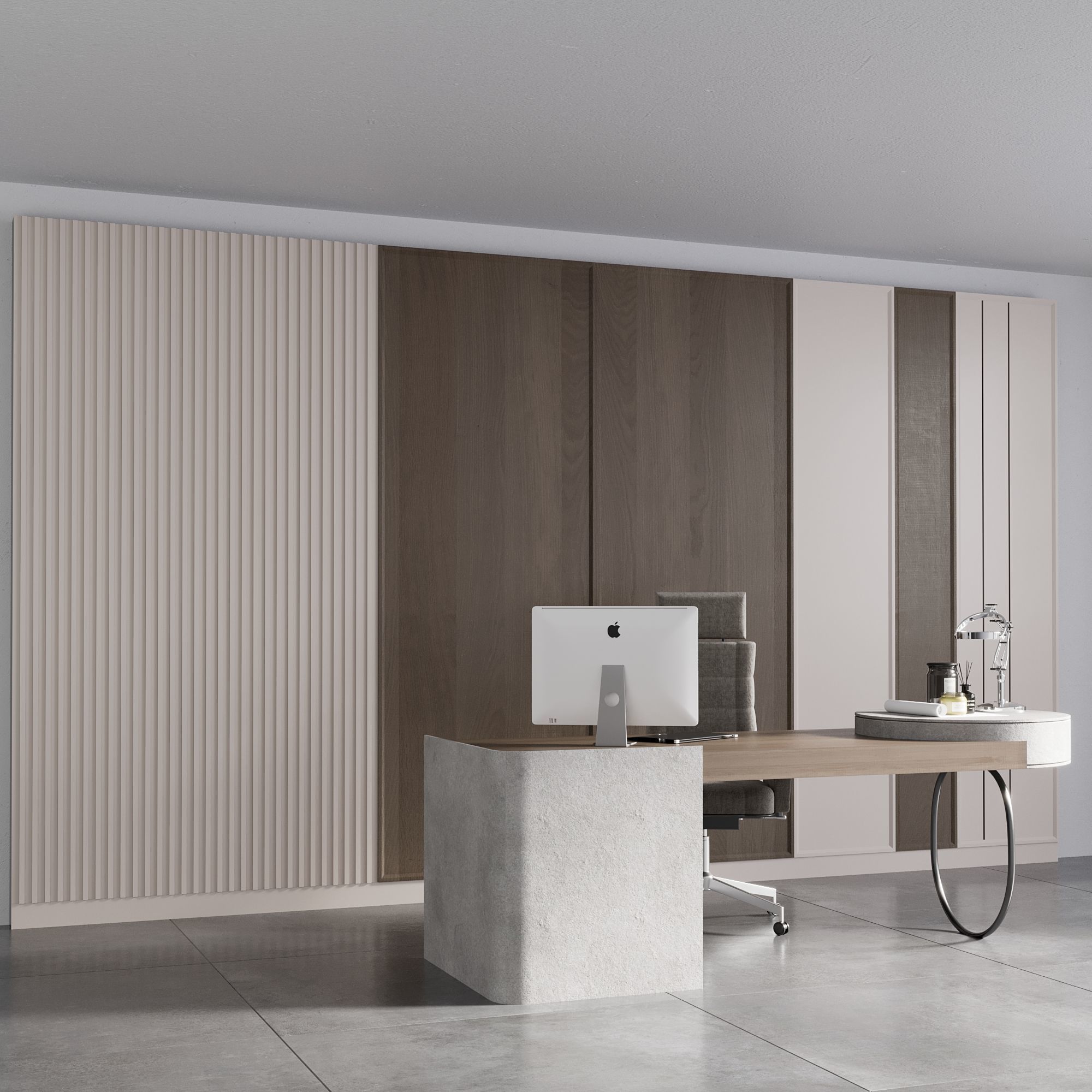 OFFICE FURNITURE NO17 A 3D model_5