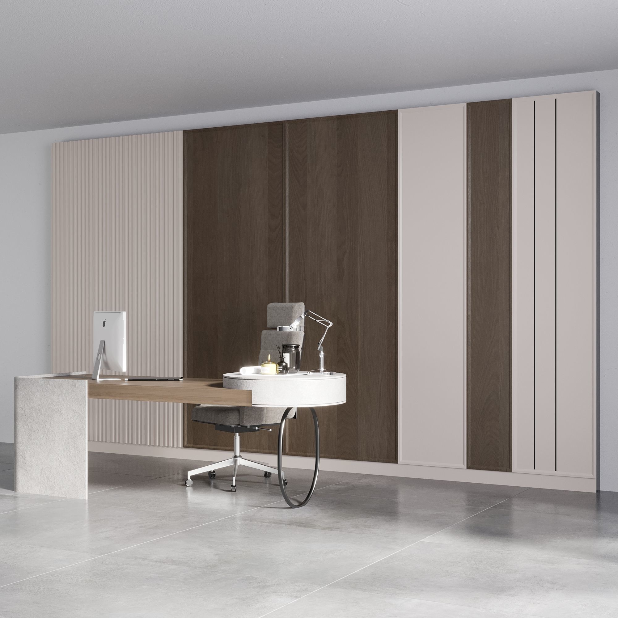 OFFICE FURNITURE NO17 A 3D model_6