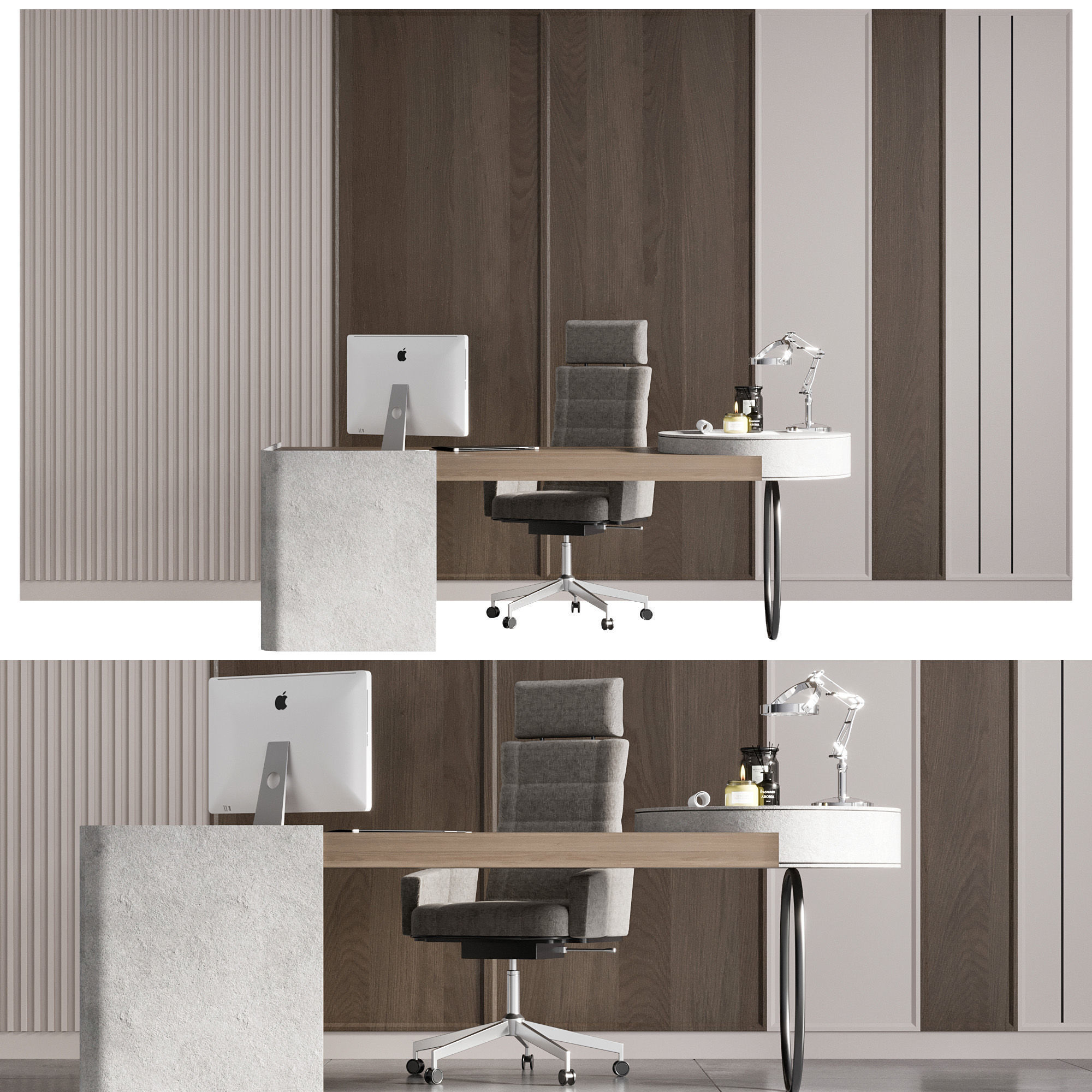 OFFICE FURNITURE NO17 A 3D model_1