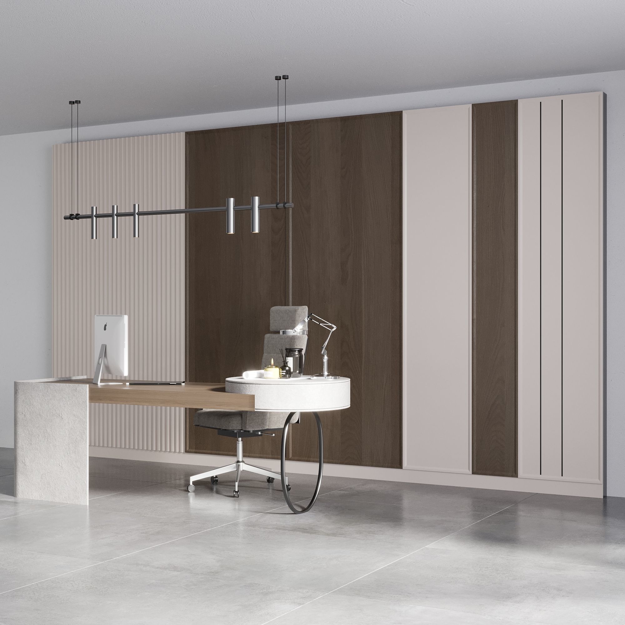 OFFICE FURNITURE NO17 A 3D model_2