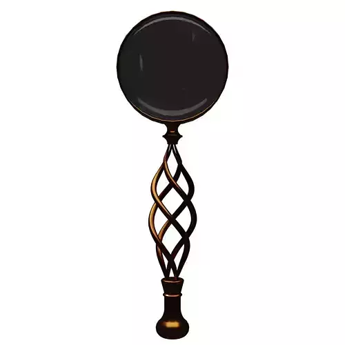 Decorative Magnifying Glass Low-poly 3D model