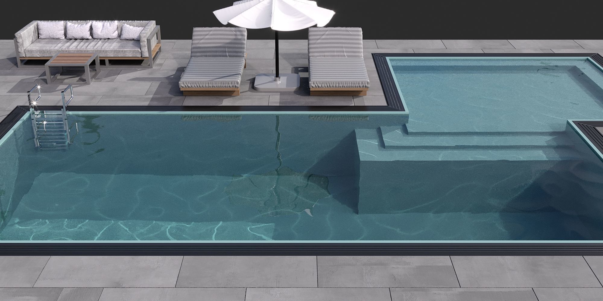 SWIMMING POOL NO87 A 3D model_2