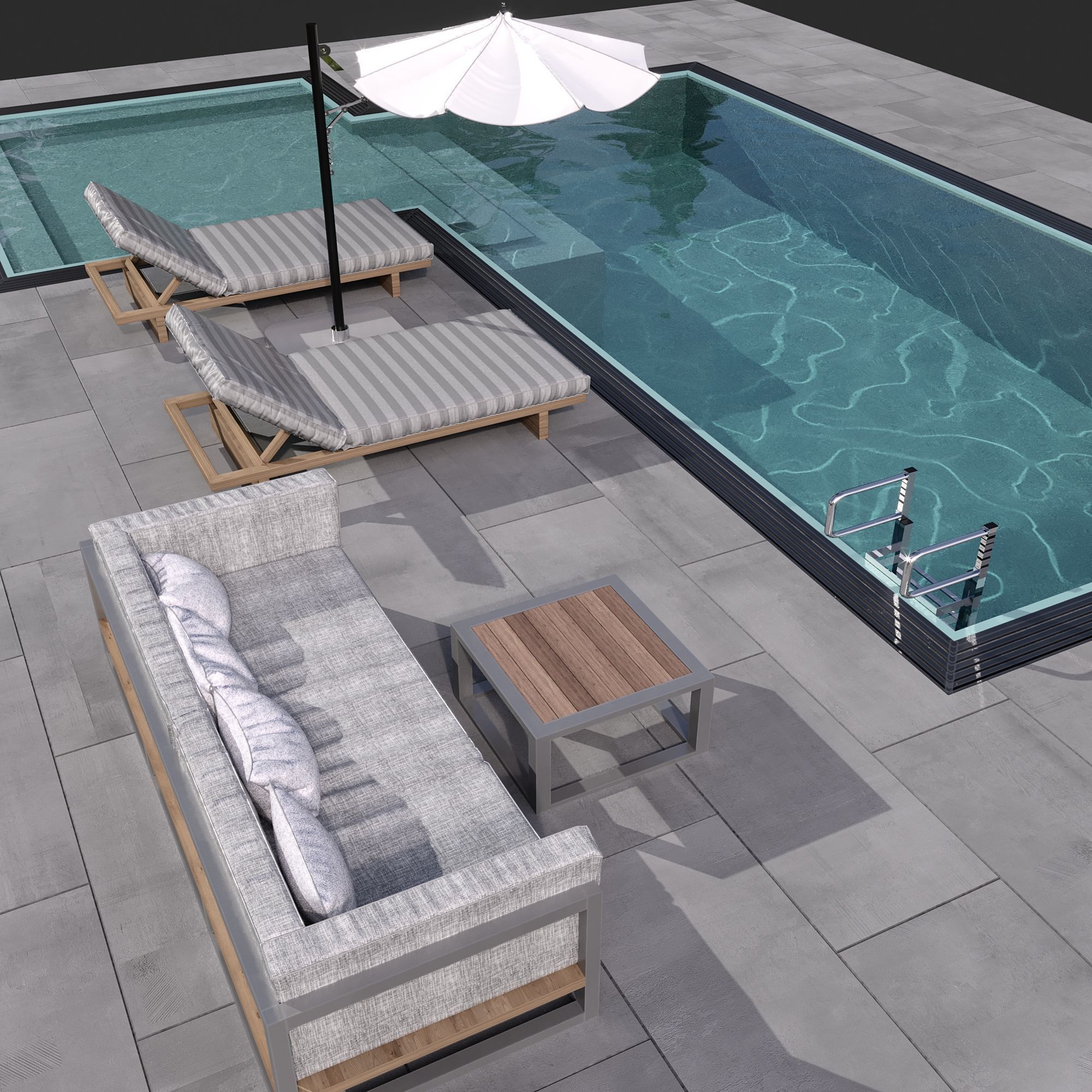 SWIMMING POOL NO87 A 3D model_3