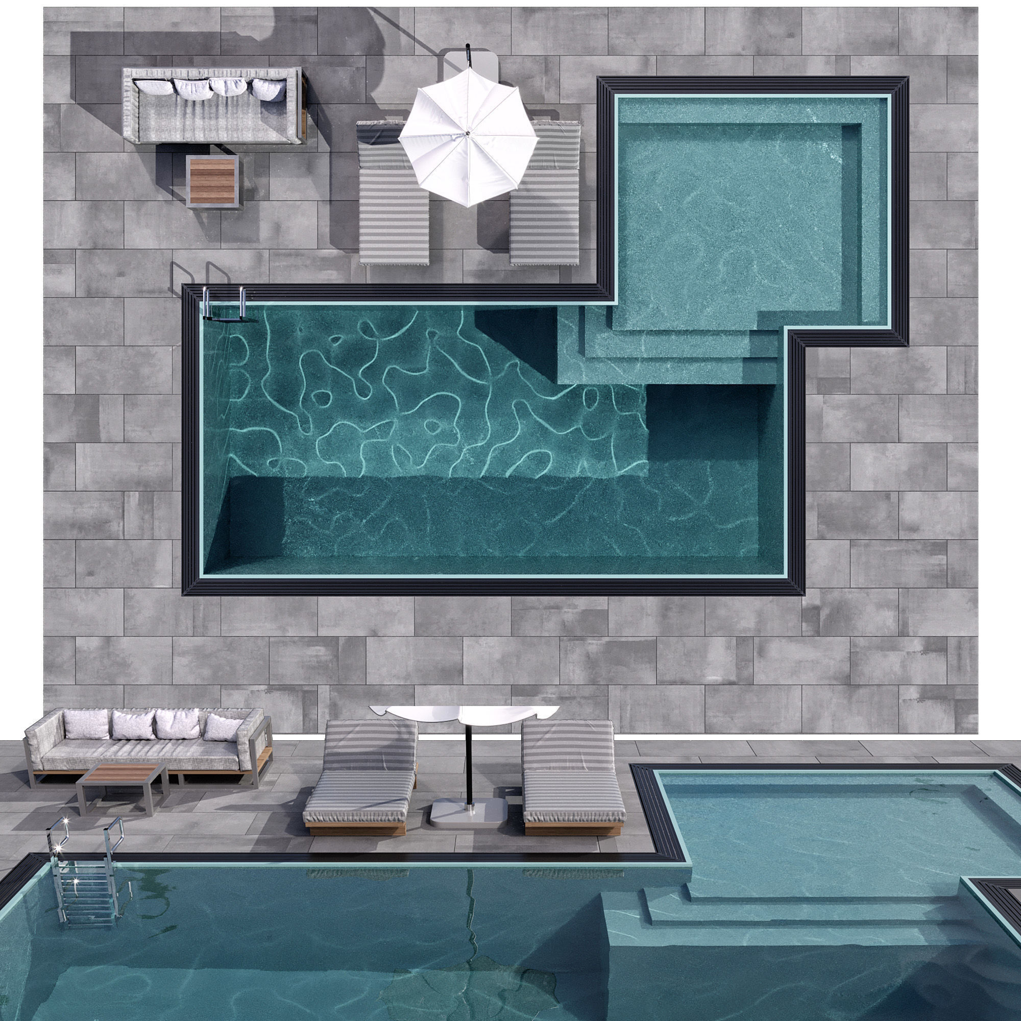 SWIMMING POOL NO87 A 3D model_8