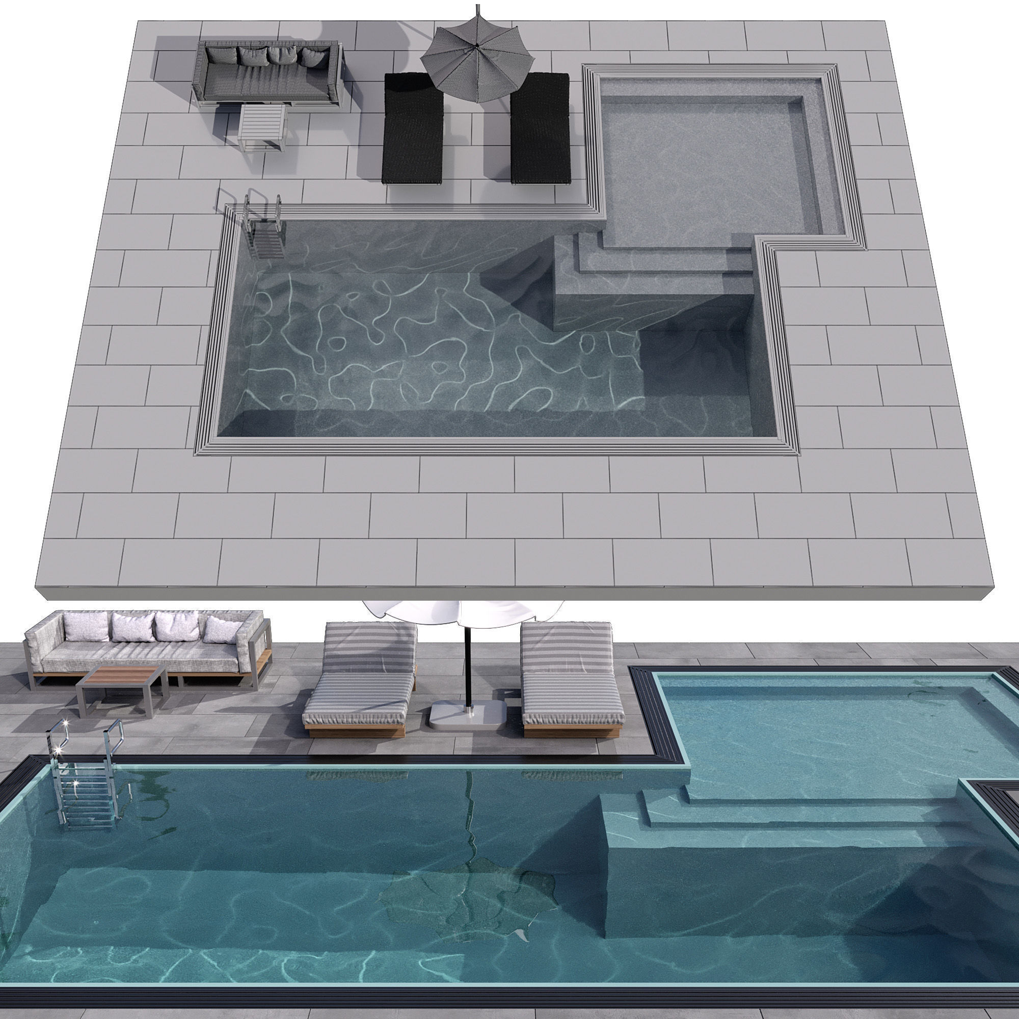 SWIMMING POOL NO87 A 3D model_9
