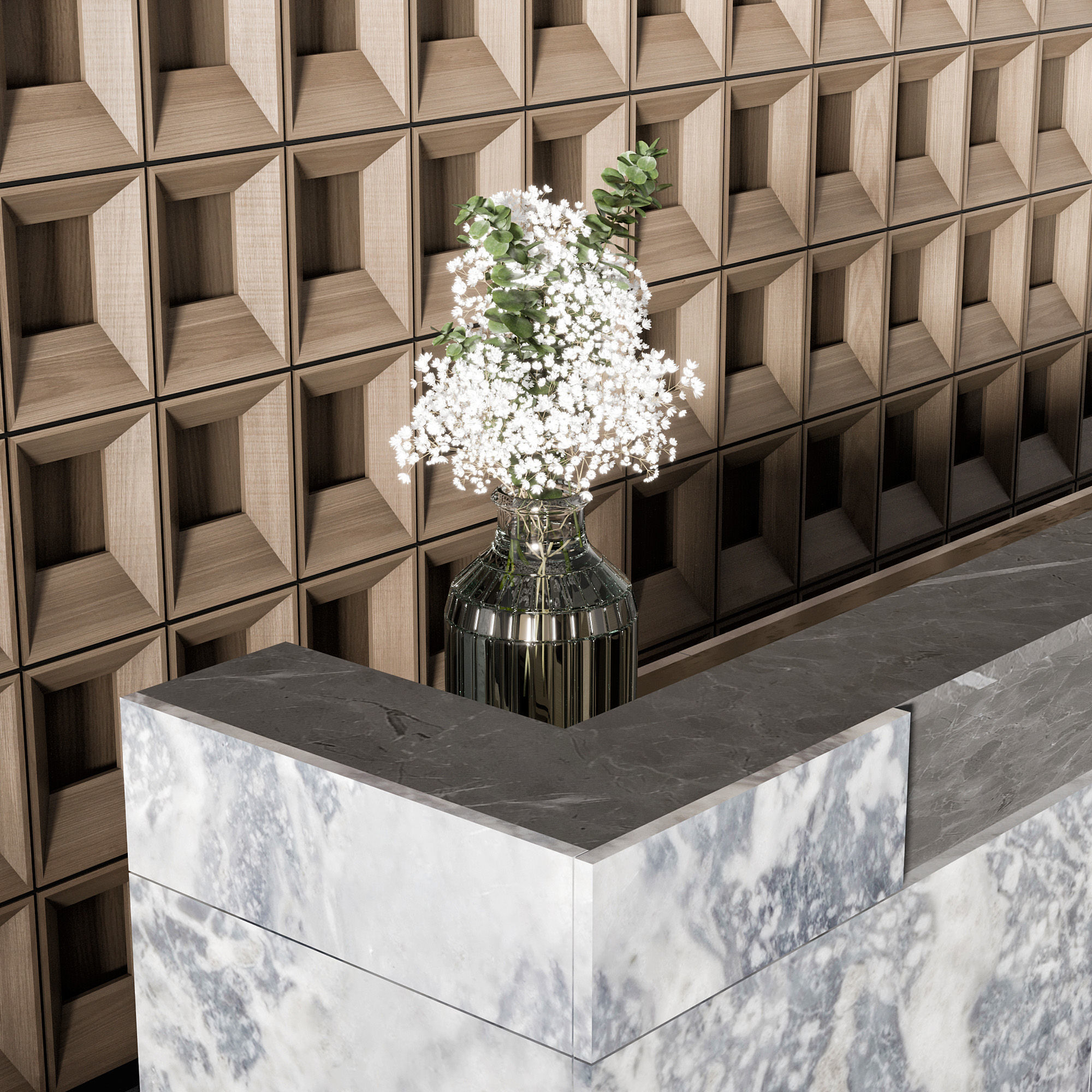 RECEPTION DESK NO23 A 3D model_8