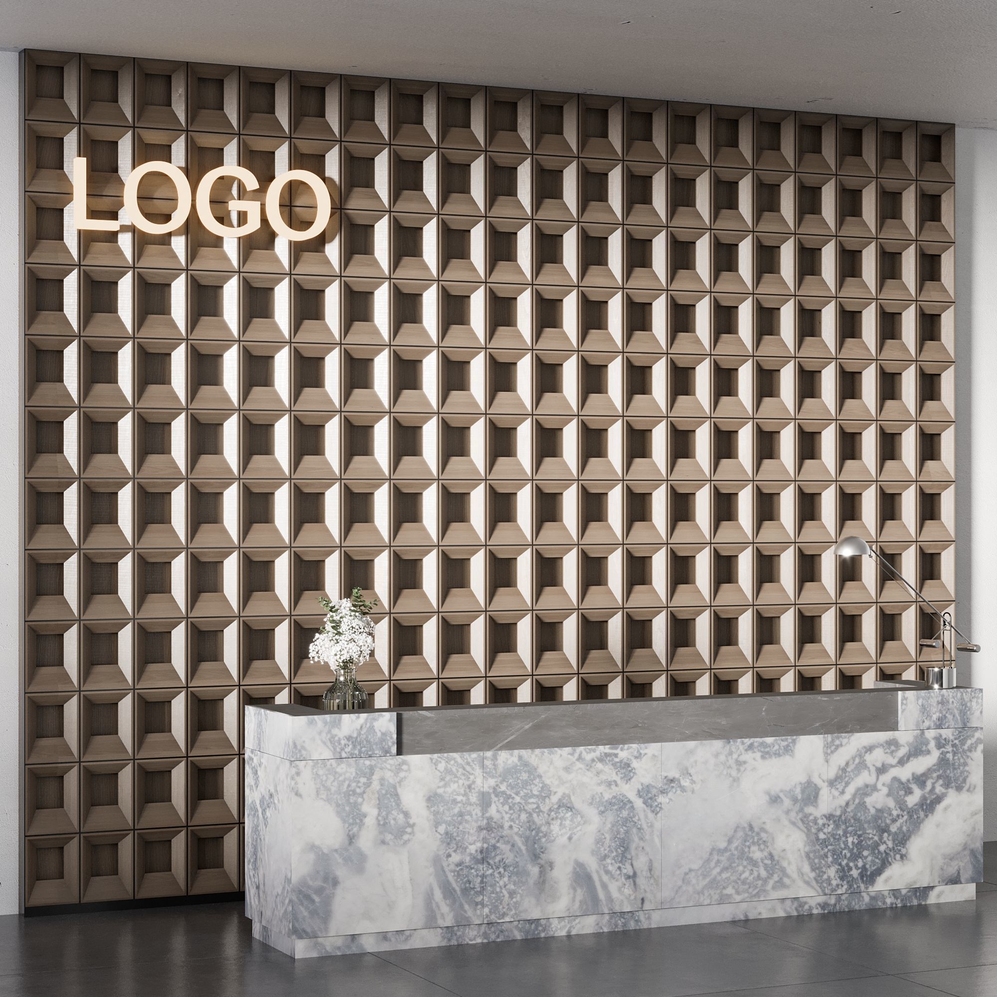 RECEPTION DESK NO23 A 3D model_1