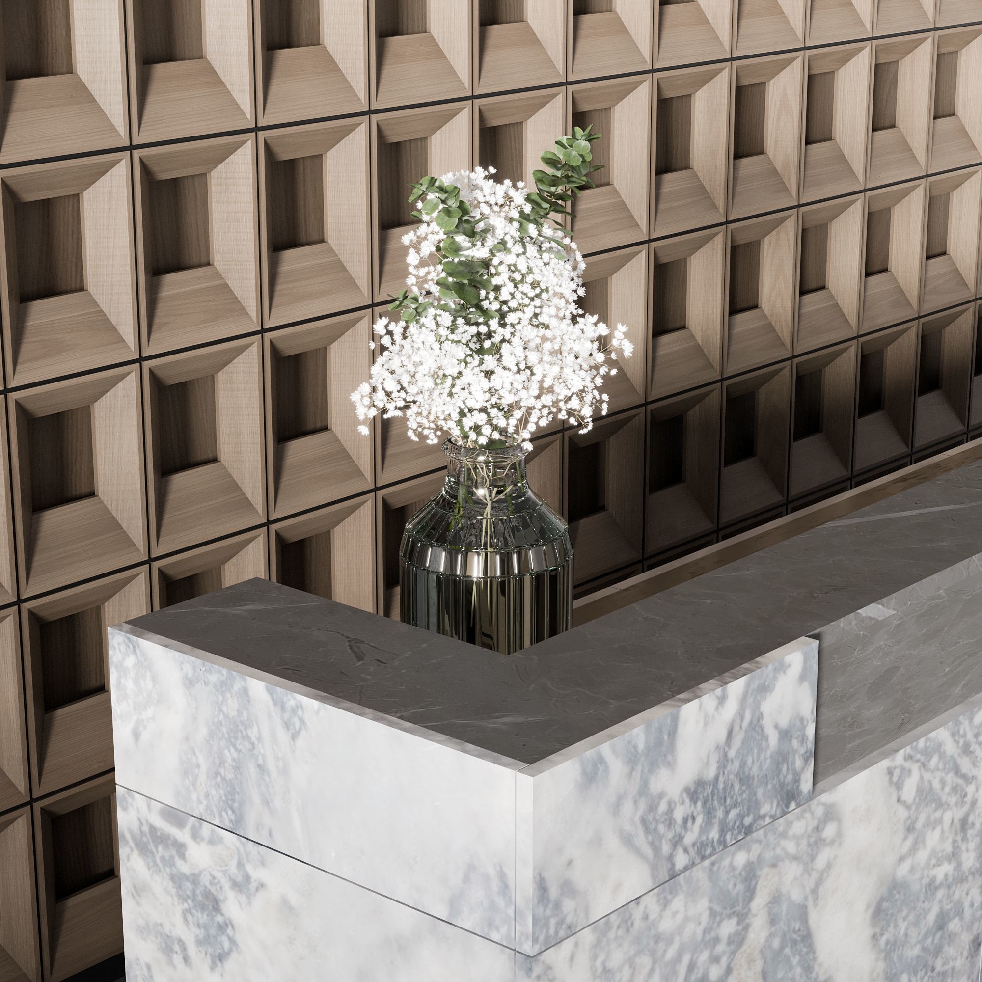 RECEPTION DESK NO23 A 3D model_2