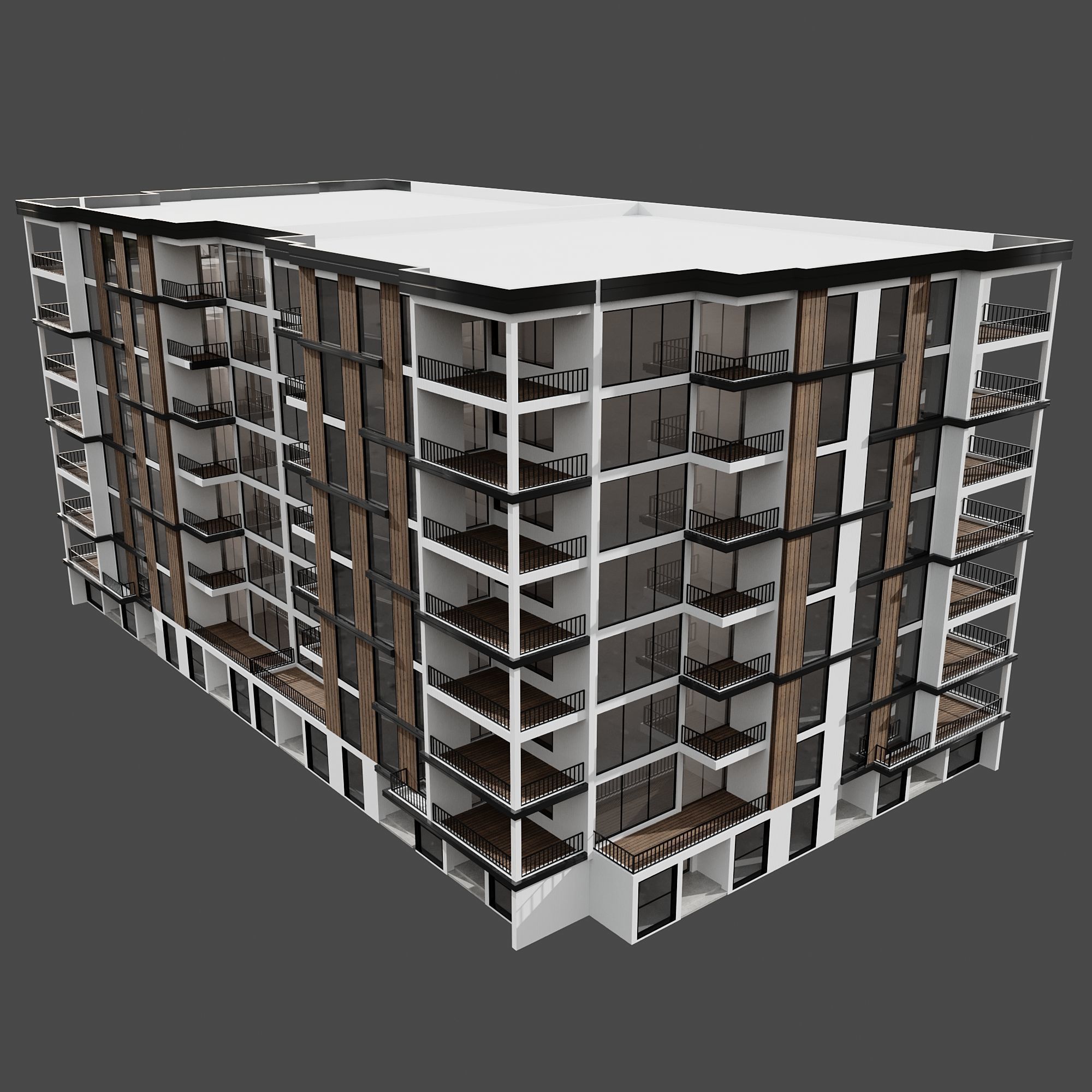 RESIDENTIAL BUILDING NO80 A 3D model_5