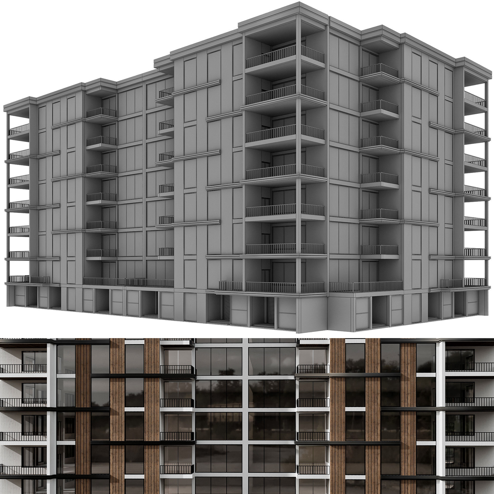 RESIDENTIAL BUILDING NO80 A 3D model_12