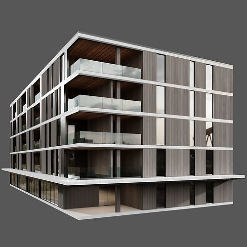 RESIDENTIAL BUILDING NO76 A 3D model 5