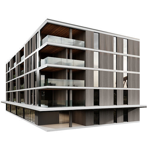 RESIDENTIAL BUILDING NO76 A 3D model 7