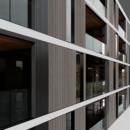 RESIDENTIAL BUILDING NO76 A 3D model 6