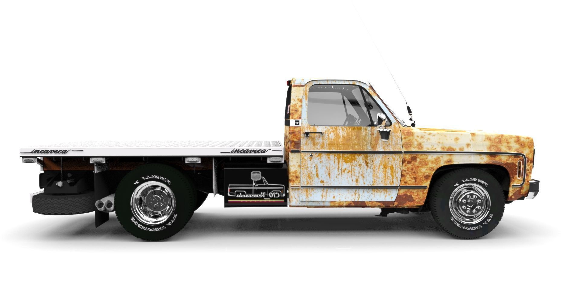 CHEVROLET C10  Low-poly 3D model_5