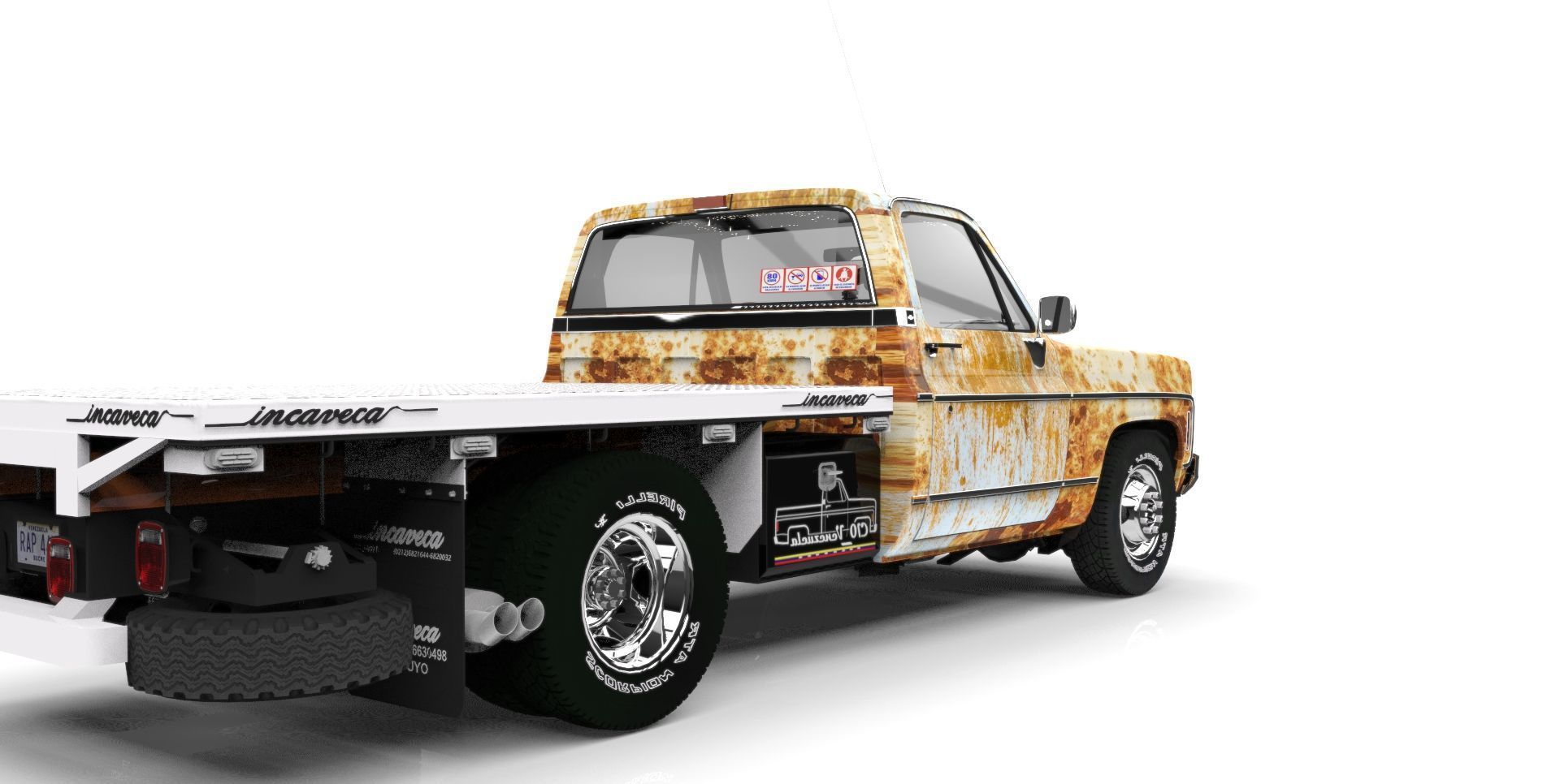 CHEVROLET C10  Low-poly 3D model_4