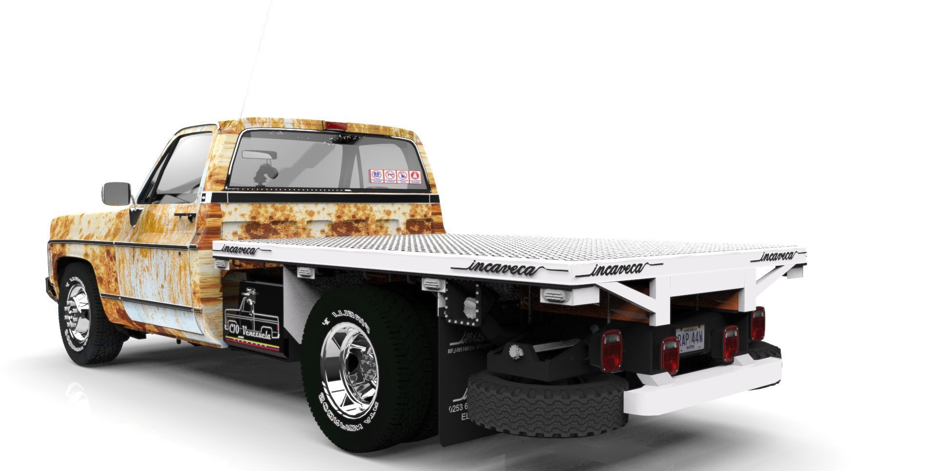 CHEVROLET C10  Low-poly 3D model_3