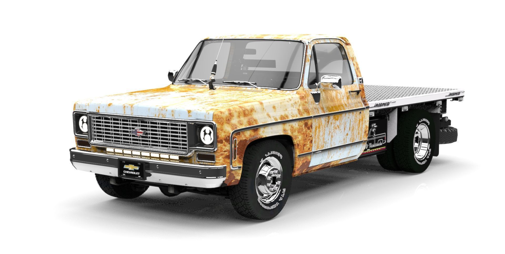 CHEVROLET C10  Low-poly 3D model_1