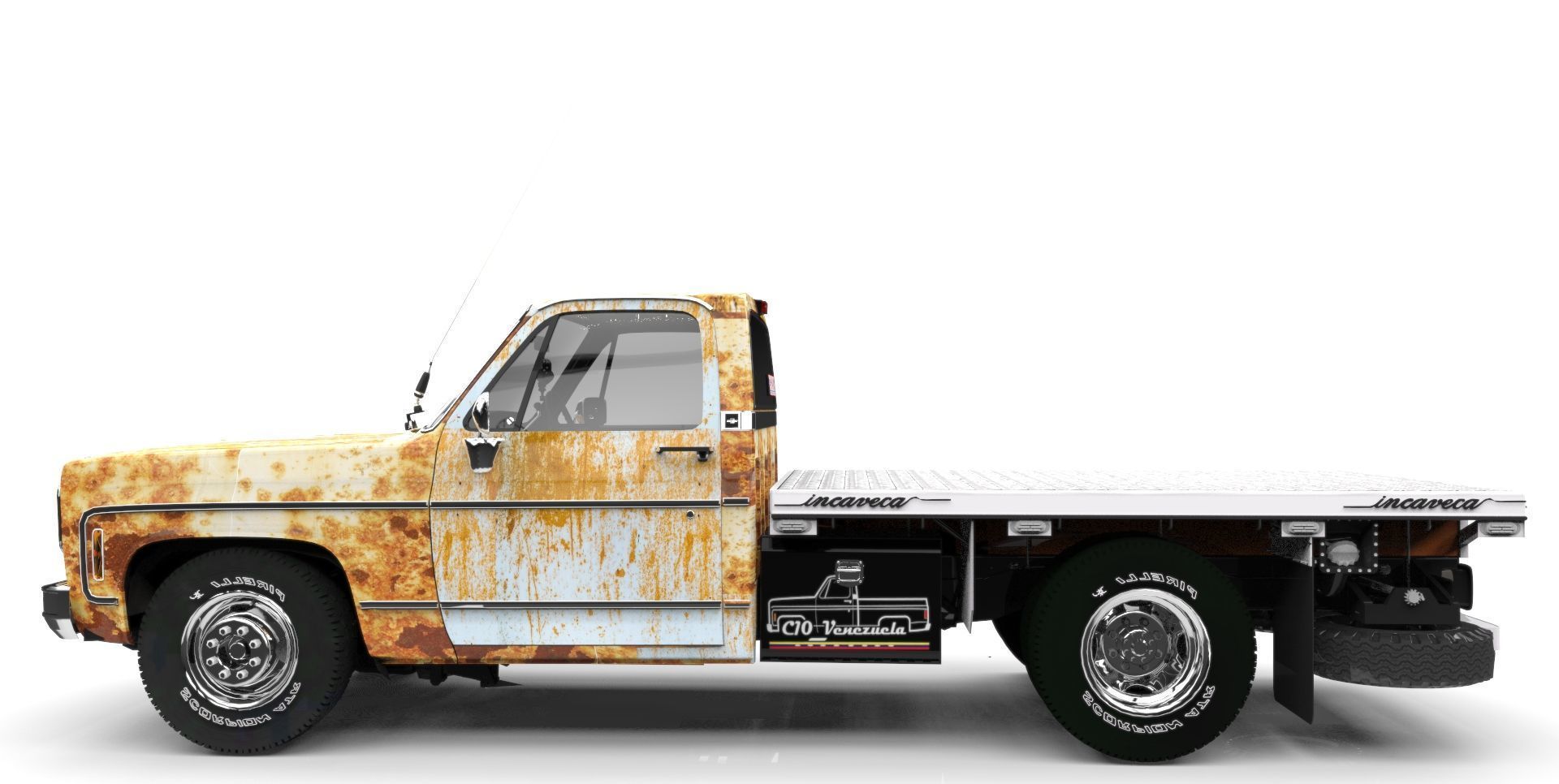 CHEVROLET C10  Low-poly 3D model_2