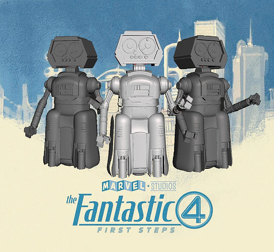 HERBIE Semi articulated figure MCU 3D print model