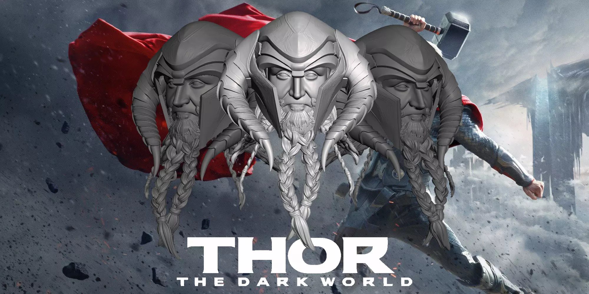 Bor Marvel Legends head 3D print model