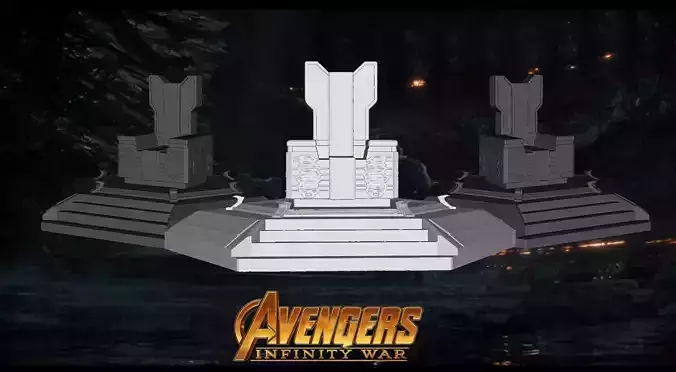 The Throne of Thanos Infinity War 3D print model