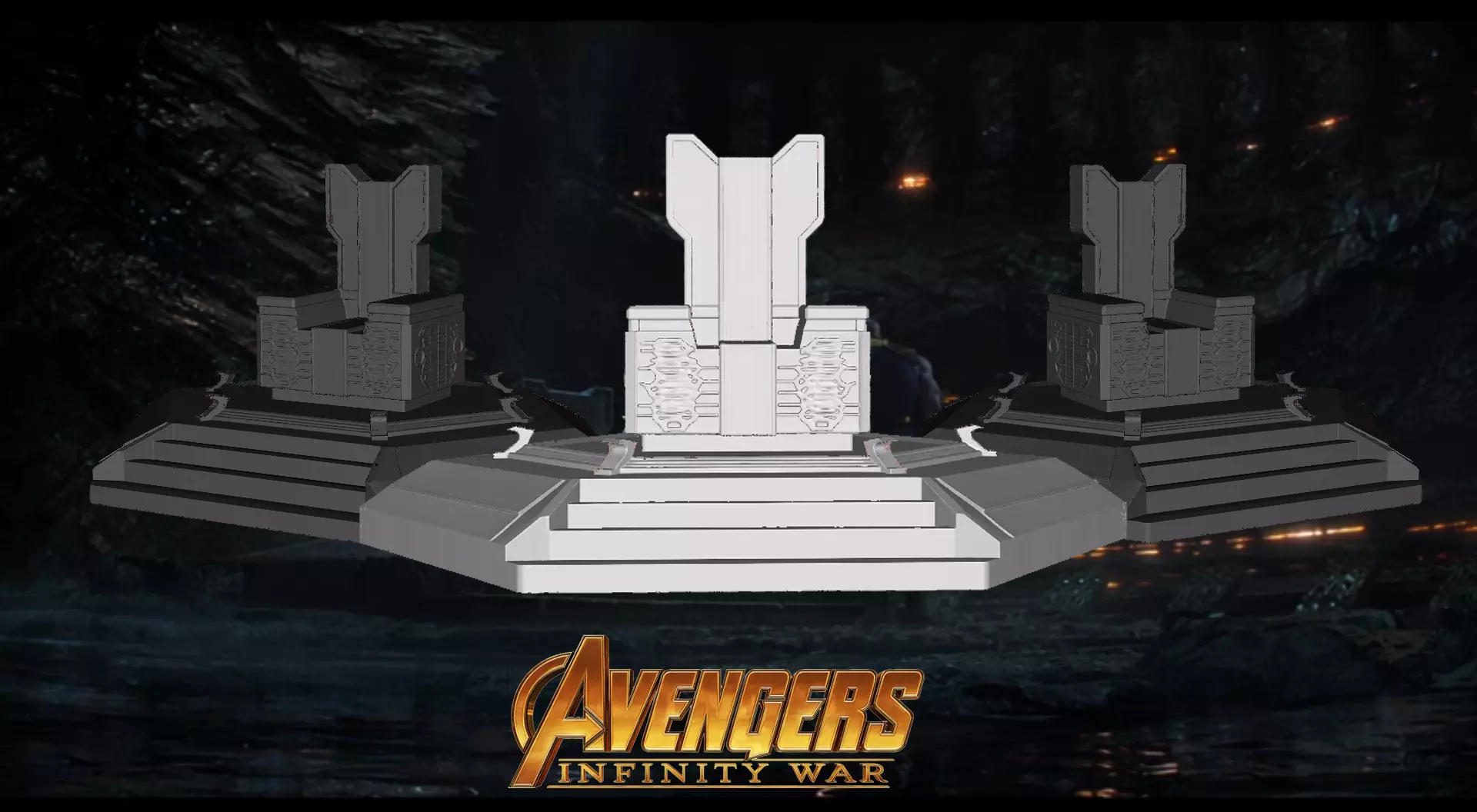 The Throne of Thanos Infinity War 3D print model_0
