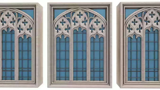 Gothic Window 3D model