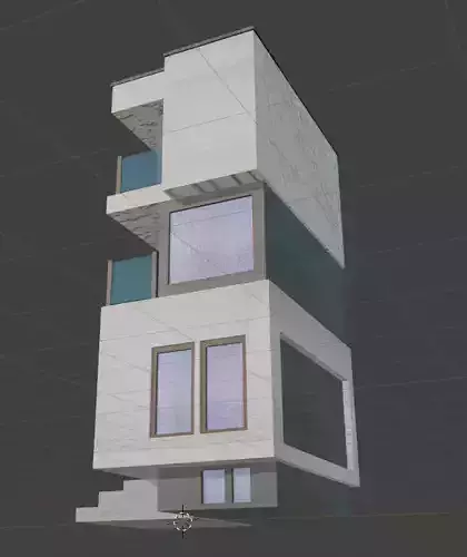 Modular Apartment Building Game Ready Asset