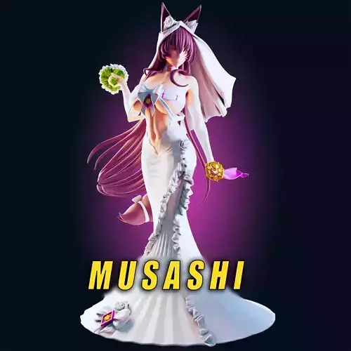 18 ADULT Musashi kyuubi Figure Model Diorama 3D print model