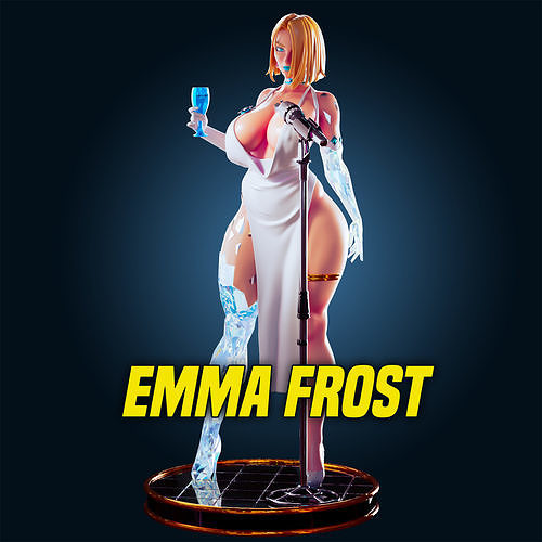 18 ADULT Marvel  Emma Frost Figure Model Diorama 3D print model
