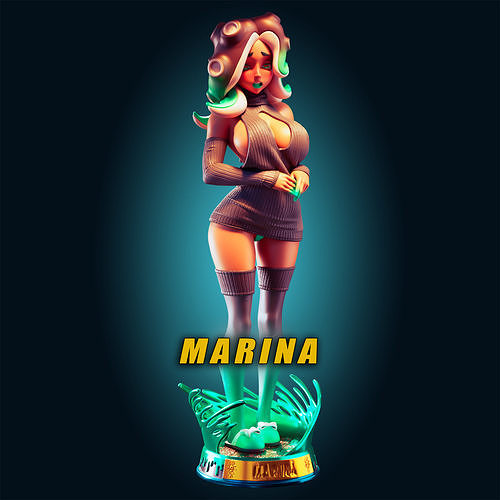 18 ADULT Marina Figure Model Diorama 3D print model