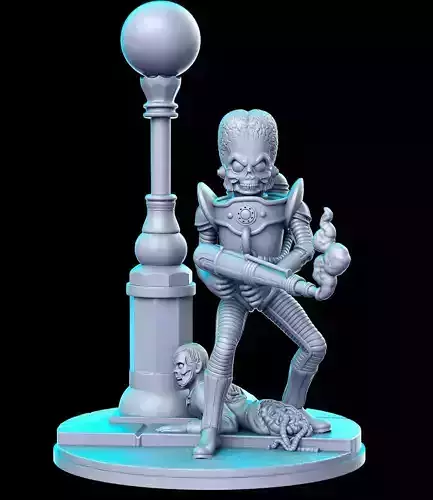 Martian Attack PS stl 3D print model