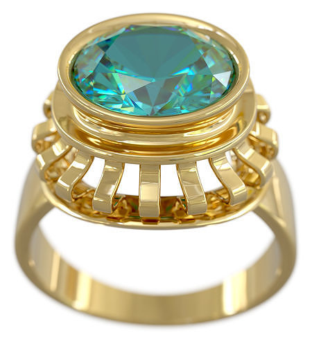 Kirigami Inspired Ring 3D Printable Jewelry Model 3D print model
