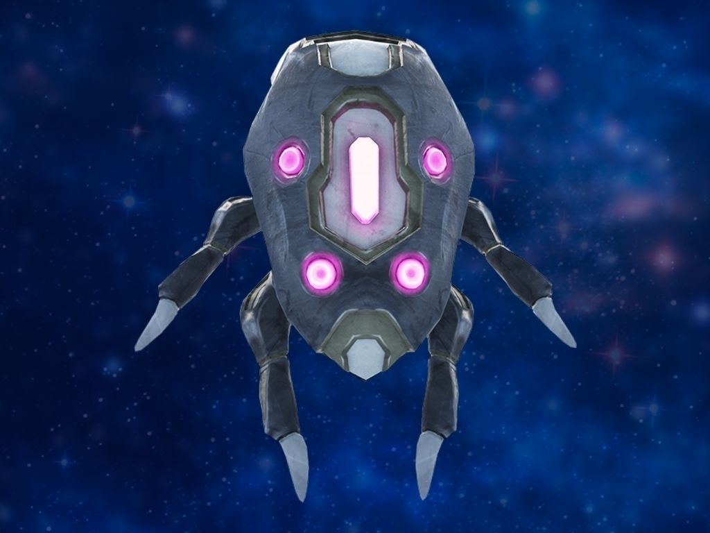 Sci-Fi Drone Low-poly 3D model_3