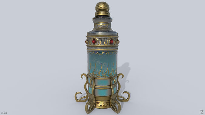 Elixir Low-poly 3D model