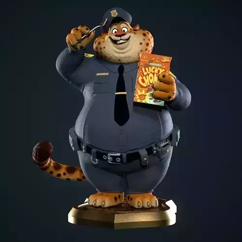 Clawhauser Zootopia 3D print model
