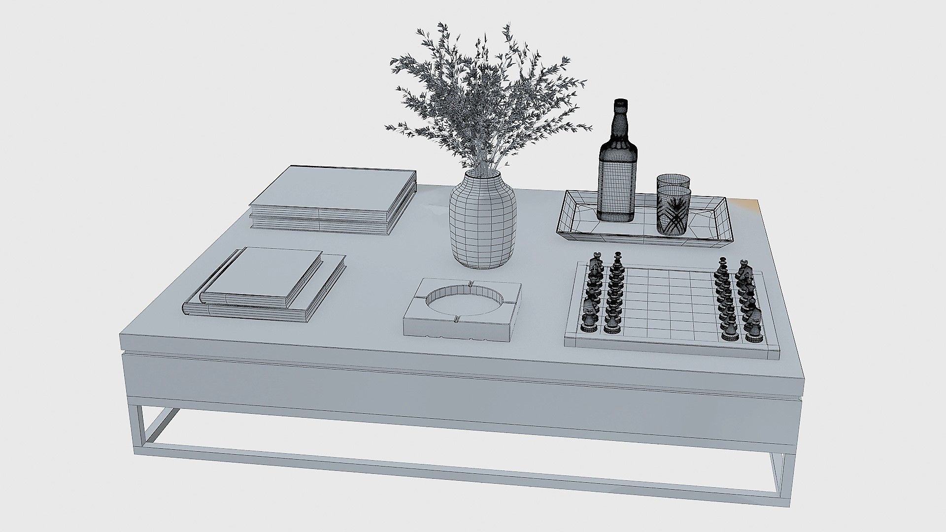 Coffee Table Collection 3D model_13