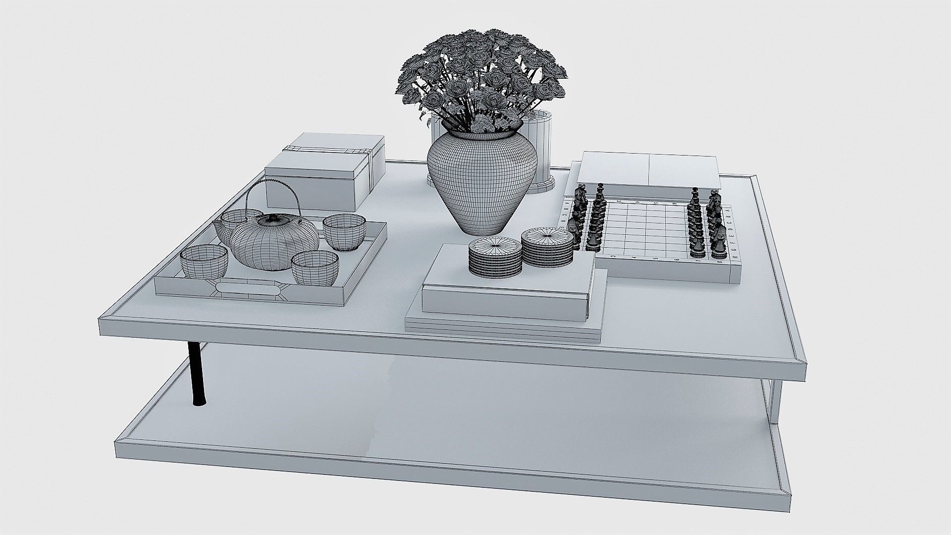 Coffee Table Collection 3D model_7