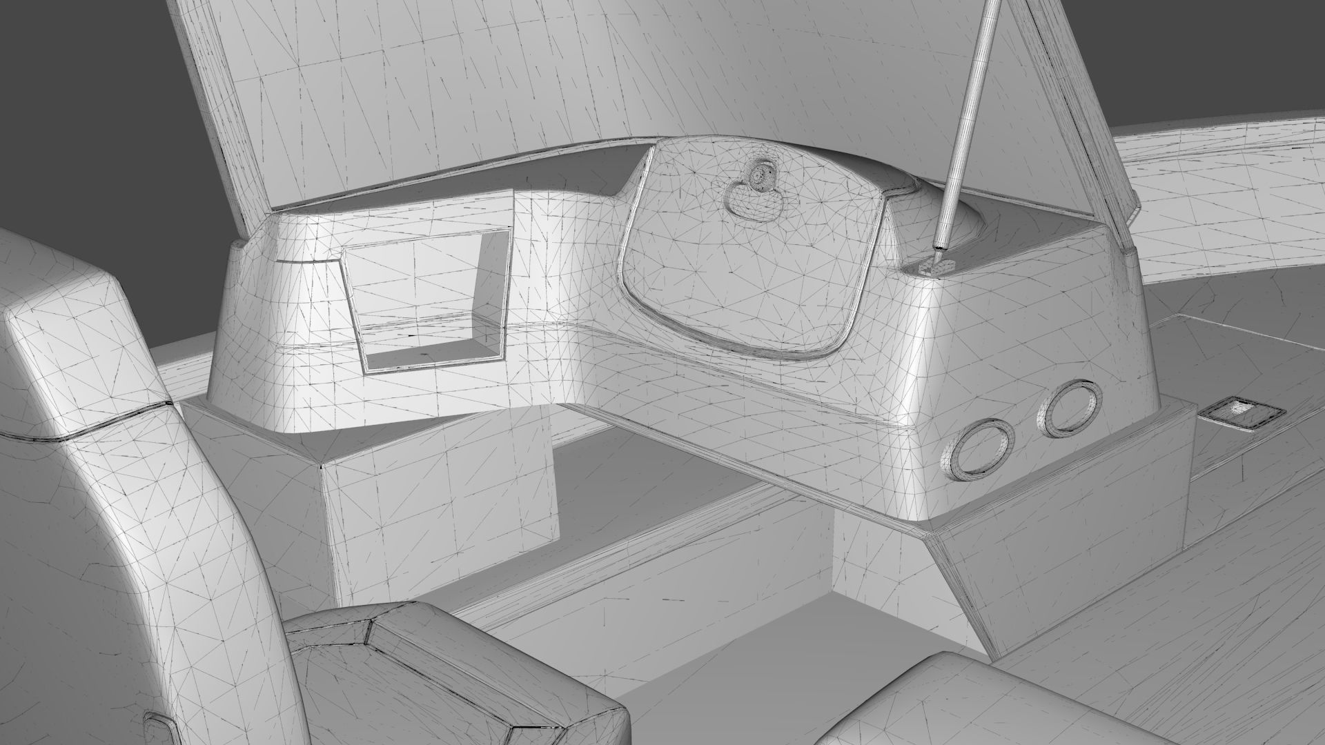 Boat Lowe Fishing Machine 1775 WT plus Trailer  Low-poly 3D model_28