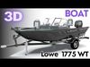 Boat Lowe Fishing Machine 1775 WT plus Trailer  Low-poly 3D model_1