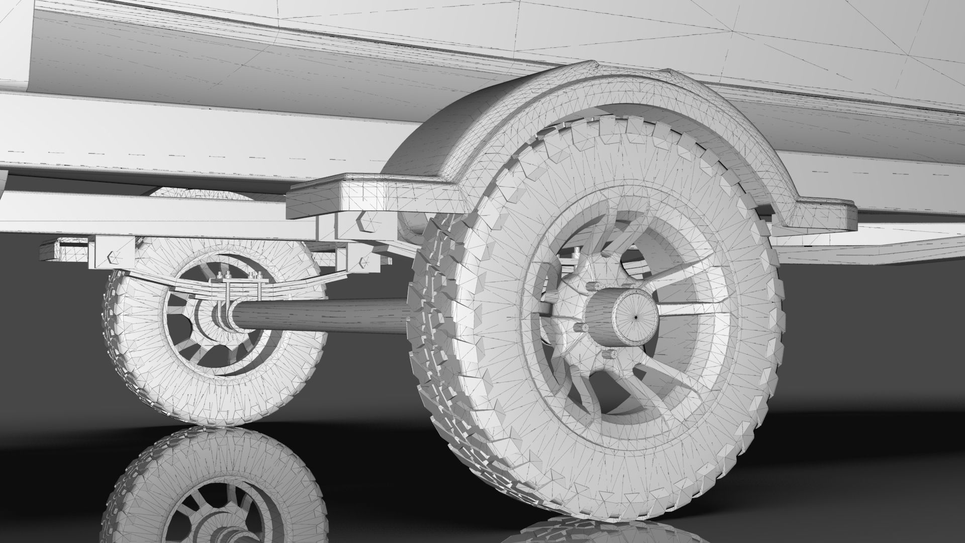 Boat Lowe Fishing Machine 1775 WT plus Trailer  Low-poly 3D model_43