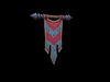 Stylized Fantasy Banner of Valor Low-poly 3D model_1
