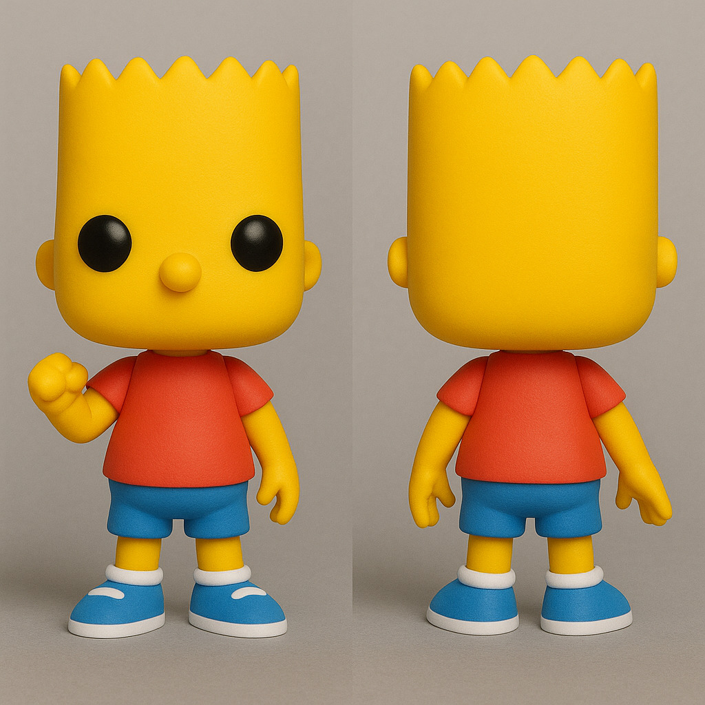 Funko The Simpsons - PACK 6 Characters 3D print model_1