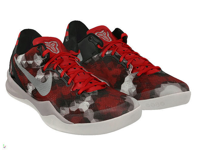 Nike Kobe 8 Milk Snake Low-poly 3D model
