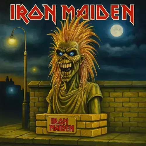 EDDIE IRON MAIDEN BUST 1980 ART