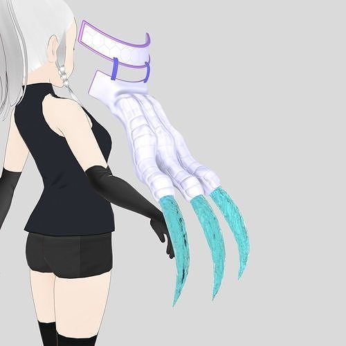 Swordsoul of Mo Ye Dragon Claw Low-poly 3D model