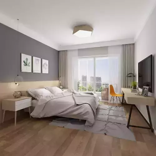 Bedroom with Balcony