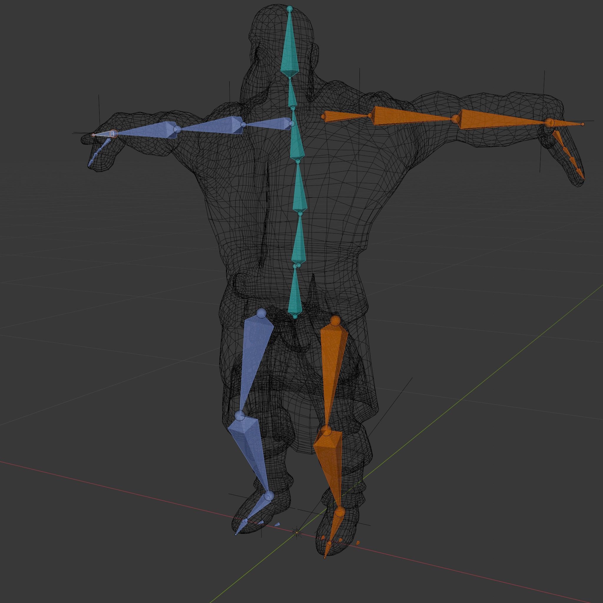 Viking Warrior Character Model Rigged and Animated Low-poly 3D model_6